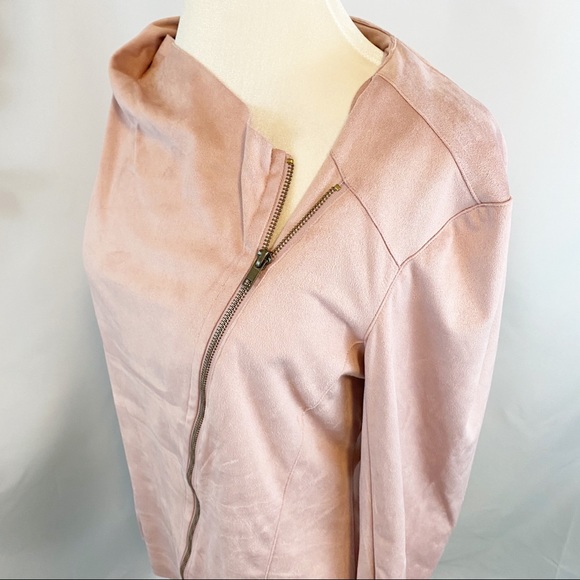 NWT Mote Dusty Blush Zip Up Super Soft Jacket - Picture 4 of 9